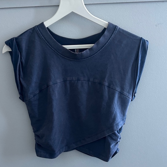 free people movement Tops - FP Movement by Free People Navy Crop Top